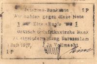 p22f from German East Africa: 1 Rupie from 1917